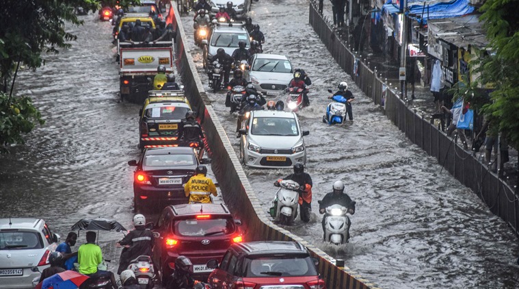 mumbai rains, maharashtra rains, thane rains, belapur rains, mumbai rainfall, north india rains, mumbai monsoon, mumbai monsoon rains, indian express