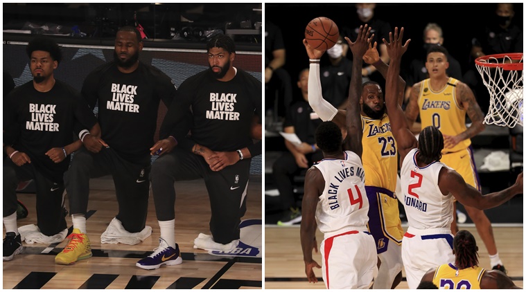 NBA returns with virtual fans: Players take a knee, Lebron ...