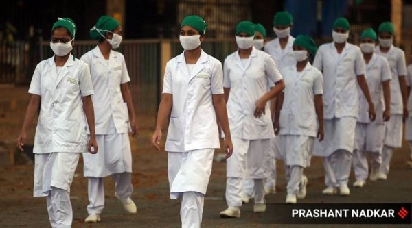 maharashtra covid, maharashtra nurses, maharashtra nurses shortage, Maharashtra yearly nurse graduates, kerala doctors in maharashtra, maharaqshtra nurse vacancy jobs, indian express news