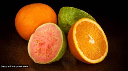 orange, guava