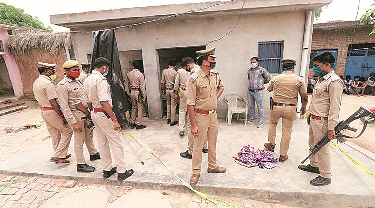 cops killed, UP raid, history-sheeter, Kanpur news, indian express news