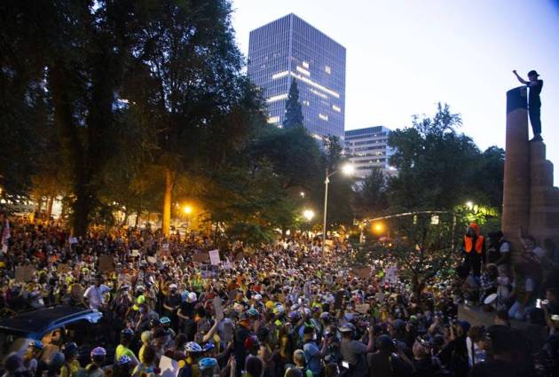 portland protests, portland racial injustice, us protests, us federal agents, police, racism, donald trump, black lives matter, world news, indian express news