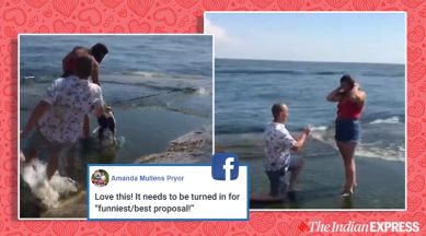 viral proposal, facebook, hilarious proposals, proposals gone wrong, funny proposals, trending, indian express, indian express news