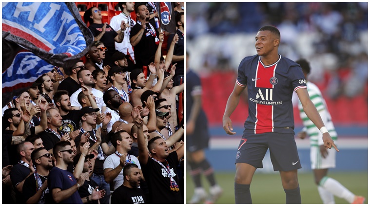 PSG warm up for Champions League in front of thousands of fans with