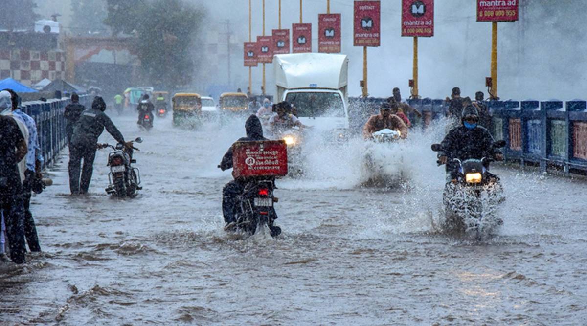 Panchkula waterlogging, heavy rainfall, Panchkula Municipal Corporation, Haryana news, Indian express news