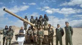 Rajnath Singh, Rajnath Singh Leh visit, Rajnath Singh in Leh, Rajnath Singh Defence Minister, Defence Minister Rajnath Singh, Rajnath Singh on India China border dispute, India China border dispute, Galwan valley clashes, Galwan Faceoff, India news, Indian Express