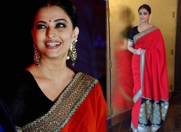 aishwarya, aishwarya rai bachchan sari, aishwarya sabyasachi, aishwarya rai in sari, aishwarya sari, indian express, indian express news