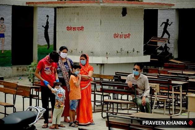 delhi covid cases, delhi school becomes testing centre, delhi coronavirus news, delhi coronavirus cases, delhi city news, indian express news