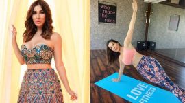 Sophie Choudry plank exercise