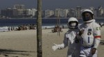 Brazil, COVID-19, Brazilian couple, Spacesuit, Coronavirus, Trending news, Rio de Janeiro, Indian Express news