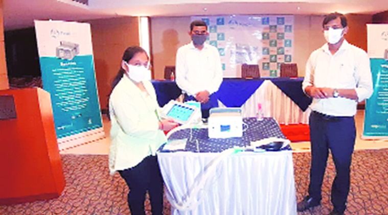 covid-19 in surat, covd-19 ventilators, diamond company subsidiary firms make low cost ventilators, low cost ventilators in surat, indian express news