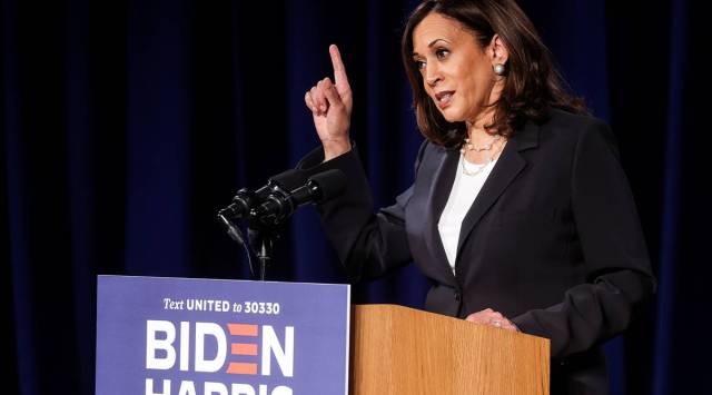 Kamala Harris, Donald Trump, US elections 2020, Harris on Trump, world news, Indian express