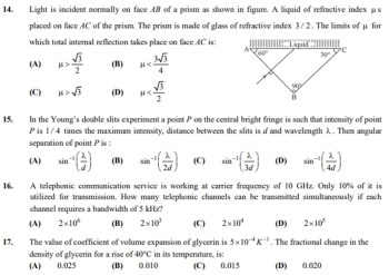 Jee Main 2020 Sample Question Paper Education Gallery News The Indian Express