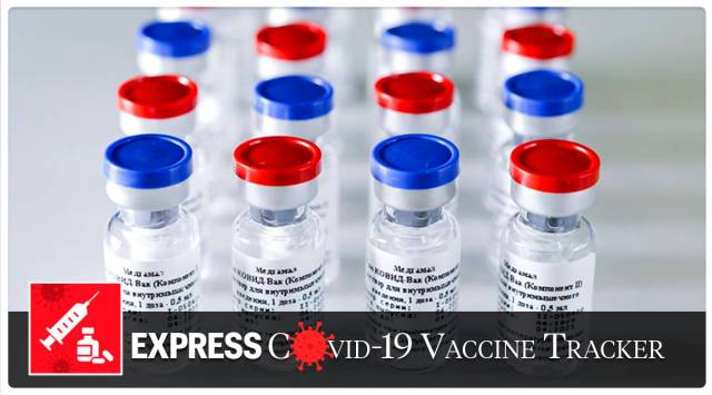 A new vaccine is on display at the Nikolai Gamaleya National Center of Epidemiology and Microbiology in Moscow, Russia. (AP)