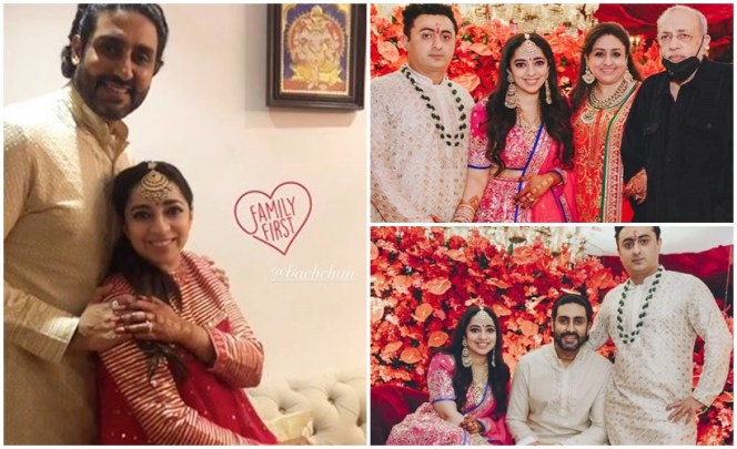 Abhishek Bachchan attends Nidhi Dutta’s engagement
