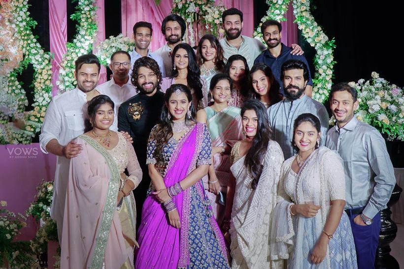 Chiranjeevi, Ram Charan, Allu Arjun And Others Attend Niharika Konidela ...