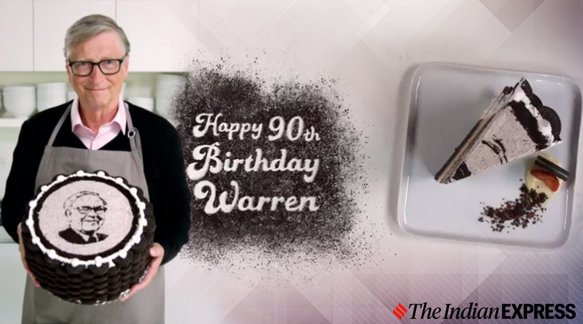 Bill Gates bakes special cake for friend Warren Buffett on his 90th  birthday | Trending News - The Indian Express