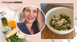 cameron diaz, easy salad recipes, indianexpress.com, easy snacks, how to make salad, white wine salad, indianexpress,