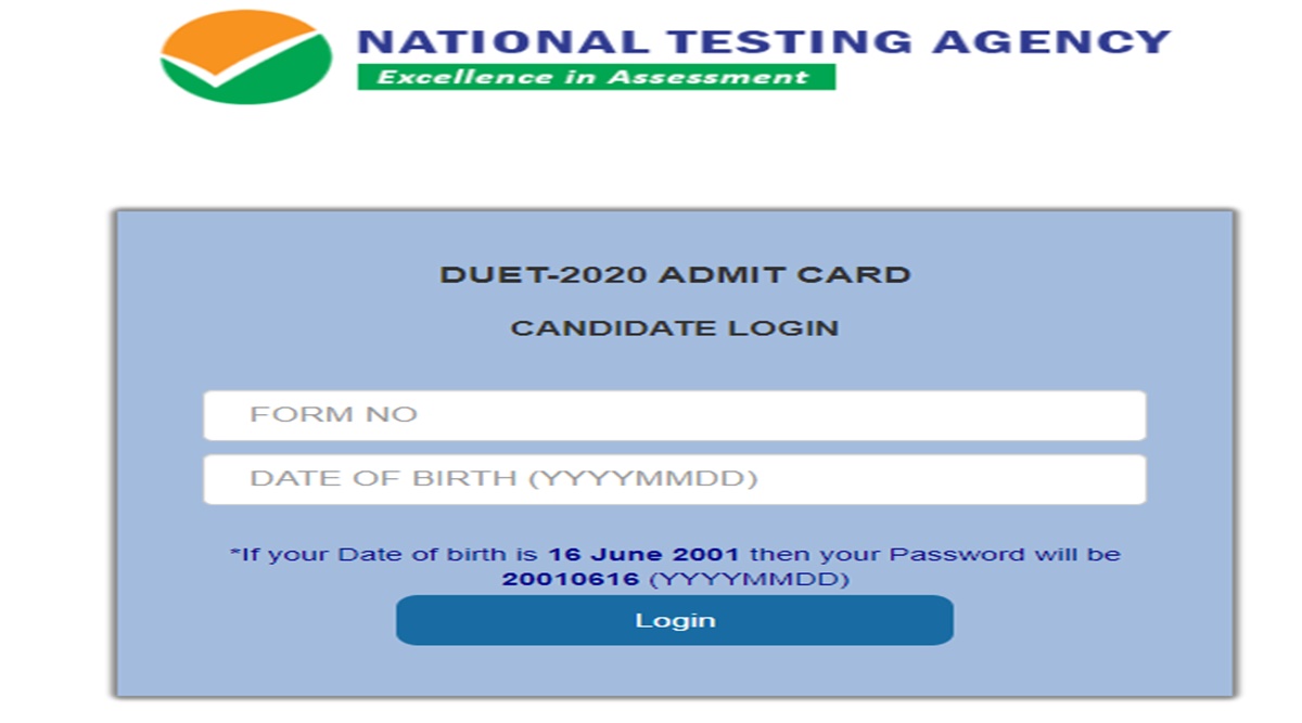 Delhi University Entrance Exam Duet Admit Card 2020 Released Steps To Download Education News The Indian Express