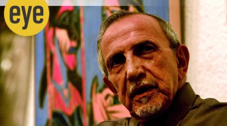 Theatre personality Ebrahim Alkazi during the exhibition of K.G.Subramanyan at Triveni Kala Sangam in Capital *** Local Caption *** Theatre personality Ebrahim Alkazi during the exhibition of K.G.Subramanyan at Triveni Kala Sangam in Capital on Tuesday. EXPRESS PHOTO BY PRAVEEN KHANNA DELHI 14-09-2010.