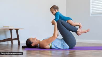 Yoga for breastfeeding mothers, breastfeeding mothers and yoga, health, parenting, indian express, indian express news