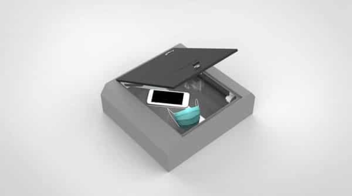 KFYMJ UV Stérilisateur,Portable UV Désinfectant pour Téléphone Boîte de Désinfection Nettoyant UV Ultraviolet Sanitizer Box 