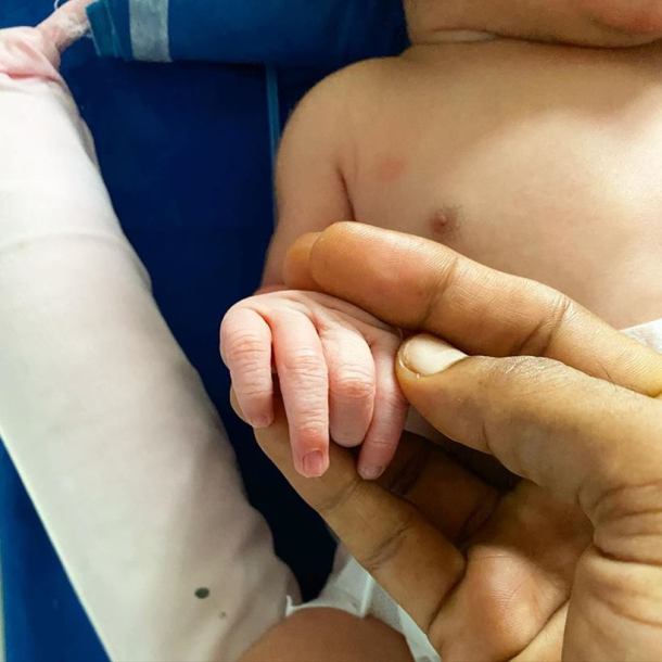Hardik Pandya, Natasa Stankovic son