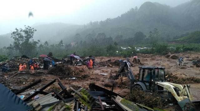 Cloudburst could have set off deadly landslide in Kerala, says official