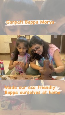 Juhi Parmar with daughter