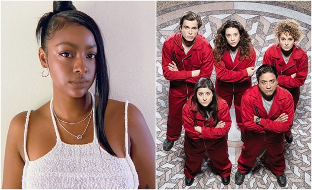 Justine Skye money heist fan