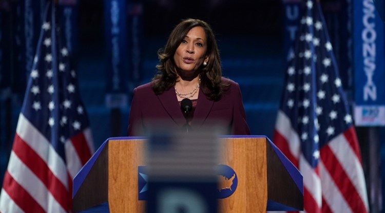Kamala Harris durga image, Kamala Harris durga photo, Kamala Harris, Kamala Harris niece durga photo, hindu groups want Kamala Harris niece to apologise, us elections 2020