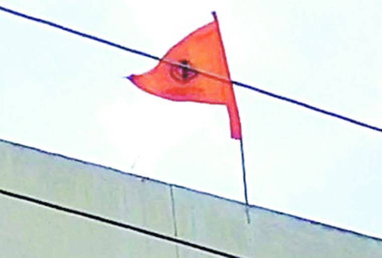 Punjab Duo Hoist Khalistan Flag At Moga DC Office Building   Khalistan Flag 