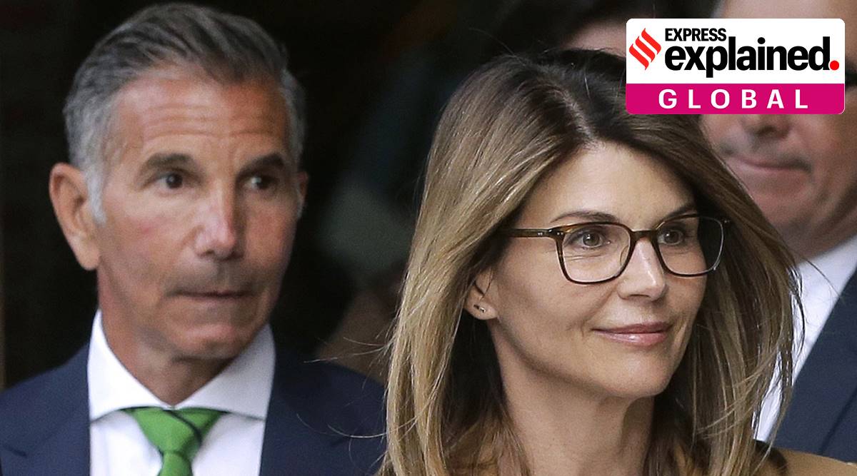 Lori Loughlin, Mossimo Giannulli, Lori Loughlin sentenced, Lori Loughlin jail, college admissions scandal, US college admissions scandal, Operation Varsity Blues, express explained, indian express