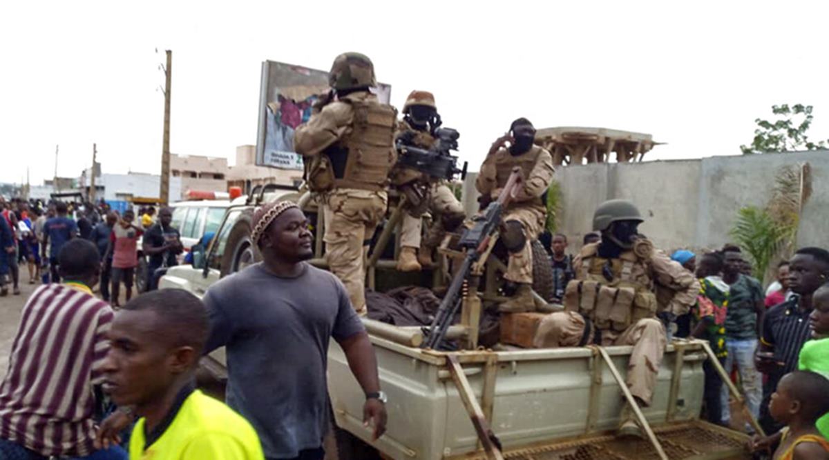 Thousands of opposition supporters gathered in capital Bamako's Independence square on Friday to celebrate the ouster of President Ibrahim Boubacar Keita. (AP)