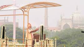 Narendra Modi, health ID, self-reliance lesson, Independence Day address, Indian express news