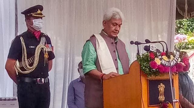 Manoj Sinha, Jammu and Kashmir Lieutenant Governor , Independence Day speech, Jammu news, Indian express news