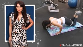 bouncing pushups, how to do push ups, minissha lamba fitness, indianexpress.com, indianexpress,