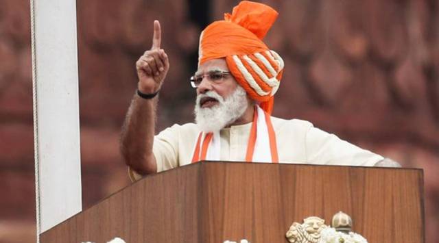 Narendra Modi, Independence Day speech, I-day turban, Surat news, Indian express news