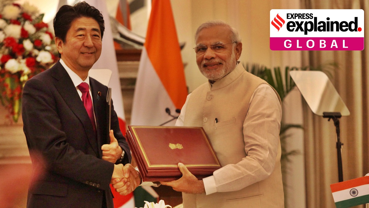 India Japan ties, pm Narendra Modi Shinzo Abe, Shinzo Abe japan, Shinzo Abe India, India Shinzo Abe, Japan India ties, India Japan relationship, express explained