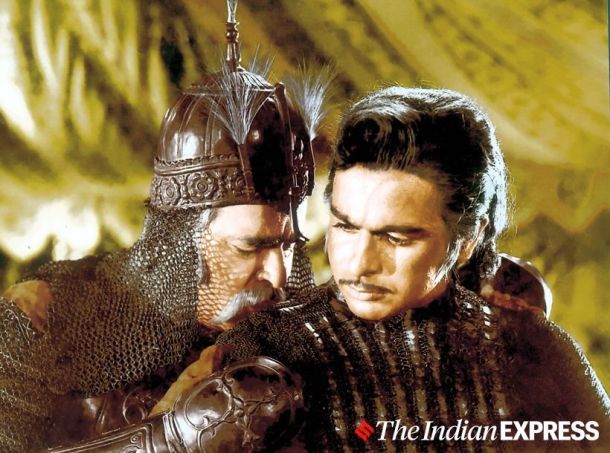 dilip kumar prithviraj kapoor mughal-e-azam film