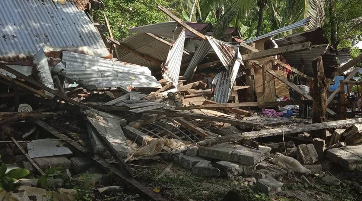 Philippines earthquake, Strong earthquake jolts Philippines, Philippines quake magnitude, Philippines earhquake damage, World news, Latest news, indian express