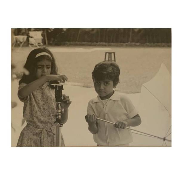 shweta bachchan with abhishek bachchan