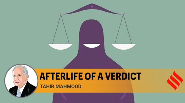 The Act declares the so-called talaq-e-bidat to be “void and illegal” and also makes it an offence punishable with imprisonment for a term up to three years and fine. (Illustration by: C.R. Sasikumar)