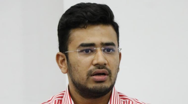 Tejasvi Surya, Tejasvi Surya Ayodhya, Tejasvi Surya BJP, Ram mandir, Ram temple, Ram mandir Ayodhya, Ayodhya ram mandir, indian express