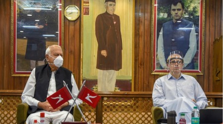 Farooq Abdullah and Omar Abdullah (PTI/file)