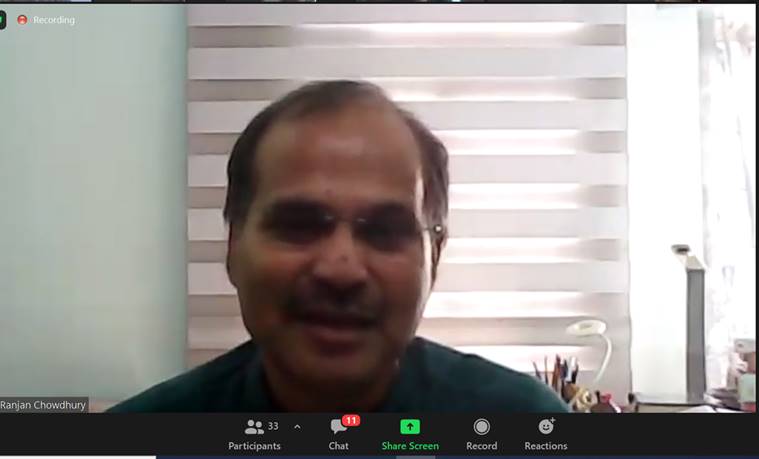 Adhir Ranjan Chowdhury, Adhir Ranjan Chowdhury Idea Exchange, Idea Exchange Adhir Ranjan Chowdhury, Adhir Ranjan Chowdhury on Congress letter, Congress crisis, Congress leaders letter to Sonia Gandhi, India news, Indian Express