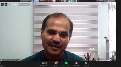 Adhir Ranjan Chowdhury, Adhir Ranjan Chowdhury Idea Exchange, Idea Exchange Adhir Ranjan Chowdhury, Adhir Ranjan Chowdhury on Congress letter, Congress crisis, Congress leaders letter to Sonia Gandhi, India news, Indian Express