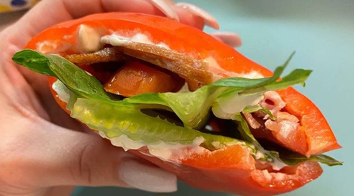 bell pepper sandwich, food trend