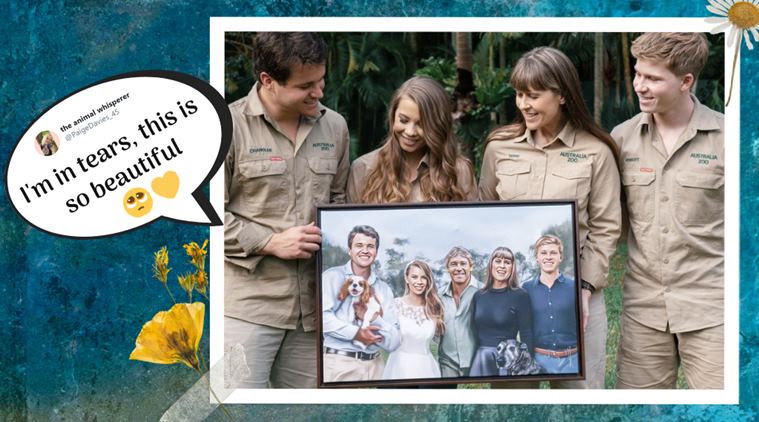 Bindi Irwin Shares Soulful Artwork Reimagining Her Wedding Day With Dad Steve Irwin In It Trending News The Indian Express