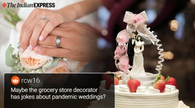 wedding cakes, wedding cake fails, cake hilarious message, typo in cake message, cake message gone wrong, wedding cake wrong message, wedding cake typo, trending news, indian express